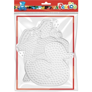 Perlou Plaque à picot XXL pour Perle à repasser 10 mm 6 pcsVendu parscrapmalin