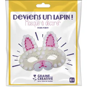 Comparateur de prix : Graines Créatives Kit Masque en Feutrine Lapin