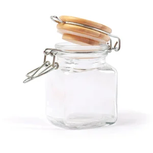 Graine Creative Mini bocal carré en verre - H.7,5 cm pas cher