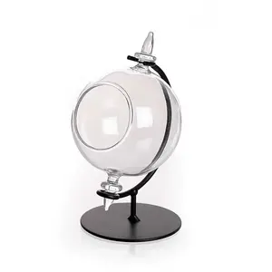 Comparateur de prix : Graine Creative Boule décorative en verre avec support métal - Ø 8 cm