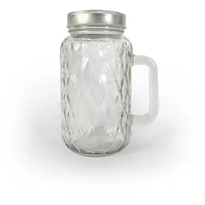 Graine Creative Pot facetté en verre avec poignée - 490 mlVendu parscrapmalin