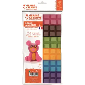 Comparateur de prix : Graines Creatives Bougie à modeler - 6 barres - Couleurs tendance 