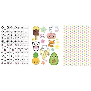 Graines Creatives 3 transferts pour pâte polymère - Kawaii pas cher