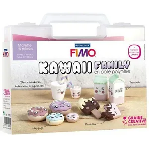 Fimo Malette KawaiI Family pas cher