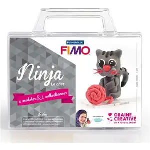 Kit figurine Fimo - Ninja le chat