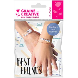 Graine Creative Kit bracelets à messages - Perles alphabet pas cher