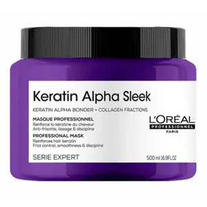 Masque disciplinant Keratin Alpha Sleek L'Oréal Professionnel 500ML pas cher