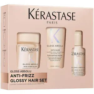Comparateur de prix : Kérastase Gloss Absolu Coffret Bain Hydra-Glaze 80 ml + 2 Produits 1ct
