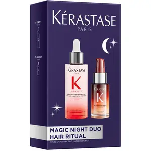 Comparateur de prix : KÉRASTASE Coffret Duo Nuit Magique - Sérum anti-chute Genesis et sérum de nuit Nutritive 