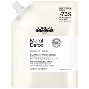 Comparateur de prix : L’Oréal Professionnel Metal Detox Shampoing cheveux abîmés recharge 500 ml