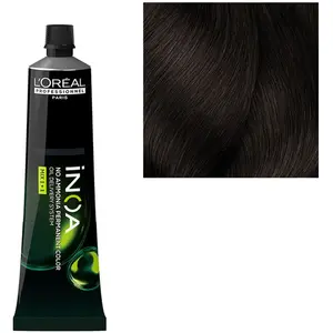 Coloration sans ammoniaque Inoa L'Oréal Professionnel Paris 4.15 châta... pas cher
