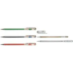 PENTEL Lot de 3 Rollers encre gel métallique Hybrid roller K108 Or pas cher