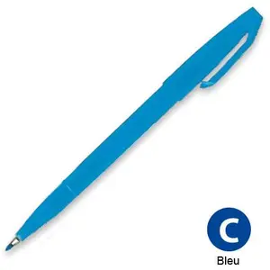 Comparateur de prix : PENTEL Stylo feutre Sign Pen S 520 Pte fibre Acrylique 1mm Bleu
