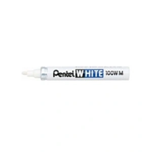 Comparateur de prix : Pentel marqueur permanent X100W, pointe ogive, 2,2 mm, blanc
