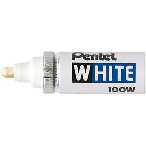 Comparateur de prix : Pentel - Marqueur Peinture Blanc White 100W - Indélébile, Pointe Ogive