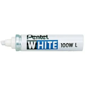 Comparateur de prix : Pentel 100 WL Marqueur peinture Indélébile à Pointe Biseautée Large Blanc