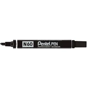 Comparateur de prix : Marqueur permanent Pentel Pointe biseautée 3,9 x 5,7mm Noir