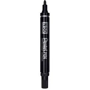 Comparateur de prix : Marqueur permanent - PENTEL - PEN N50 - Noir - Pointe ogive - Indélébile
