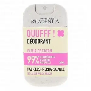 Cadentia Ouufff! Déodorant Fleur de Coton Spray 30ml pas cher