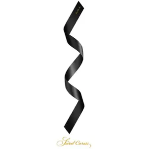 Sweet Caress Bandeau BDSM satin noirVendu paramazon