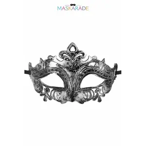 Maskarade Loup semi-rigide argenté Hamlet pas cher