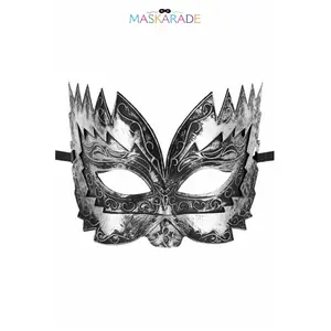 Maskarade Masque semi-rigide argenté Don Giovanni
