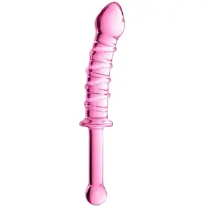 Glossy Toys Gode en verre point G Glossy N°16 RoseVendu parespaceplaisir