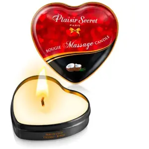 Bougie de massage - plaisir secret - noix de coco - 35 ml - huile de massage - sensuelleVendu parespaceplaisir