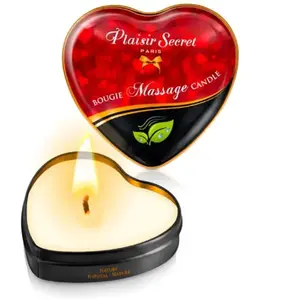Plaisir Secret Bougie de massage mini coeur nature 35 mlVendu parespaceplaisir