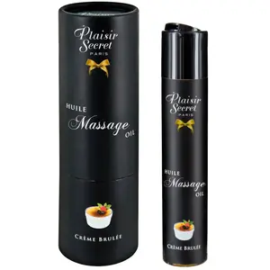 Plaisirs Secrets Huile de Massage Comestible Crème Brülée 59 ml pas cher