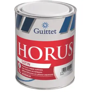 Peinture - Guittet - Horus satin - 1 Litre - Acrylique - Intérieur - SatinéVendu parcdiscount