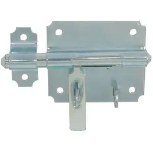 Comparateur de prix : Verrou de box porte cadenas 18mm zingué blanc - - J522331