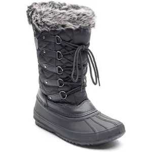 Kimberfeel - Bottes de neige fourrées Elsa noires T.37 pas cher
