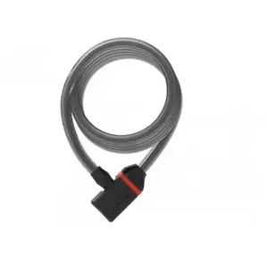 ZEFAL Cadenas à spirale K-Traz C6 12x1800 mm avec clés et support pour vélo