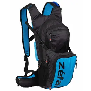 Zefal Sac à dos hydrique Enduro 11L Noir Bleu avec poche de 3L et rembourrageVendu paramazon