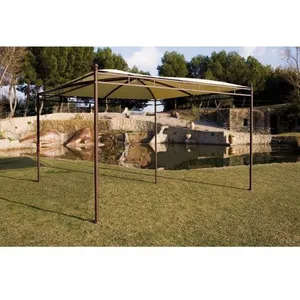 GIVEX Tonnelle carrée sans toile - Acier - 3,5x3,5m - ILLUSION pas cher