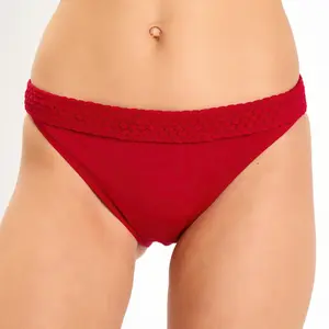 Iodus - Bas de maillot de bain culotte Hegoa rouge foncé 44 pas cher