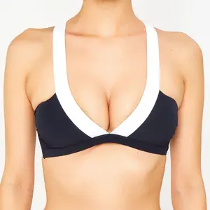 Iodus - Haut de maillot de bain Bermeo noir/blanc 44 pas cher
