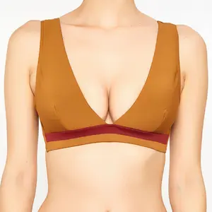 Iodus - Haut de maillot de bain Iker marron/acajou 40 pas cher