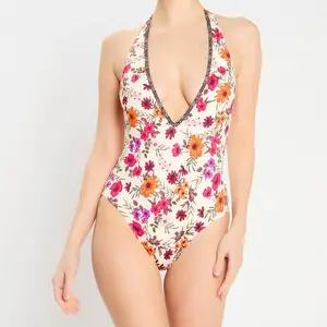Bikini Bar - Maillot de bain 1 Pièce Paradise écru 38 pas cher