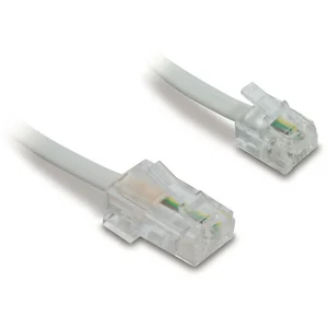 Comparateur de prix : Metronic Cordon RJ45/RJ11 10m Blanc