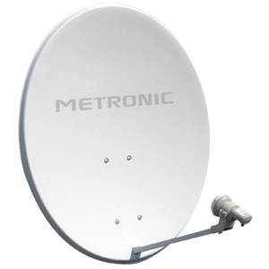 Comparateur de prix : Metronic Parabole Athena + LNB Universel - Calysta - Blanc - Acier - Ø80cm