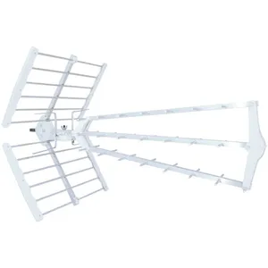 Metronic 415050 Antenne d'extérieur trinappe amplifiée 55 dB - blanche pas cher