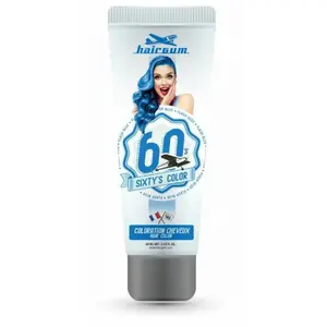 Comparateur de prix : Hairgum Crème Colorante Sixty's Color - Bleu Flashy Hairgum 60ml