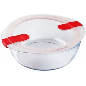 Comparateur de prix : PYREX Plat rond 26x23x8 cm + couvercle Cook & Heat