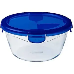 Comparateur de prix : PYREX COOK&GO Plat de conservation rond 1,6l 20cm + Couvercle bleu