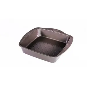 Comparateur de prix : Plat à four carré Asimetria 24 x 24 cm - Pyrex - Marron - Métal