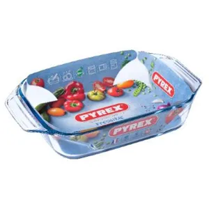 Comparateur de prix : PYREX Plat à four rectangulaire 31x20 cm transparent