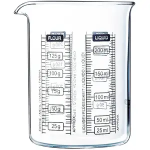 Comparateur de prix : PYREX Verre doseur 0.25 L Kitchen Lab - 4 graduations