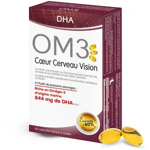 Comparateur de prix : OM3 DHA - Coeur Cerveau Vision - 60 capsules